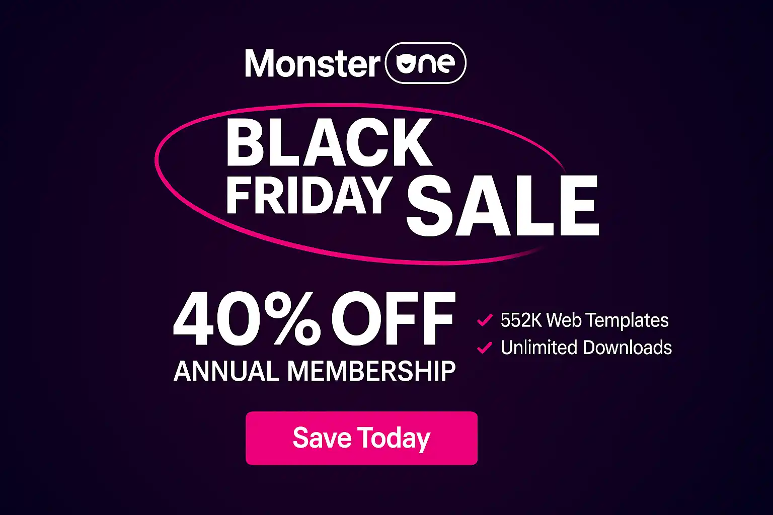 MonsterONE Black Friday Sale – The Best Time of Year for Digital Creators