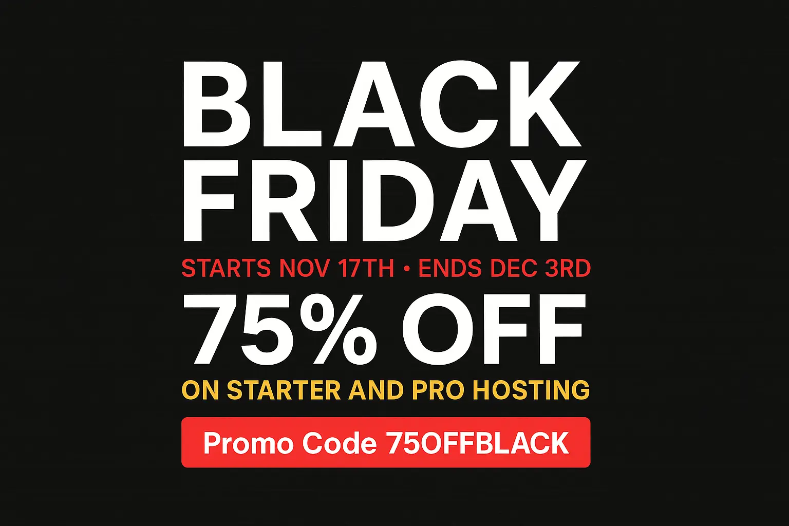 StableHost Black Friday 2025