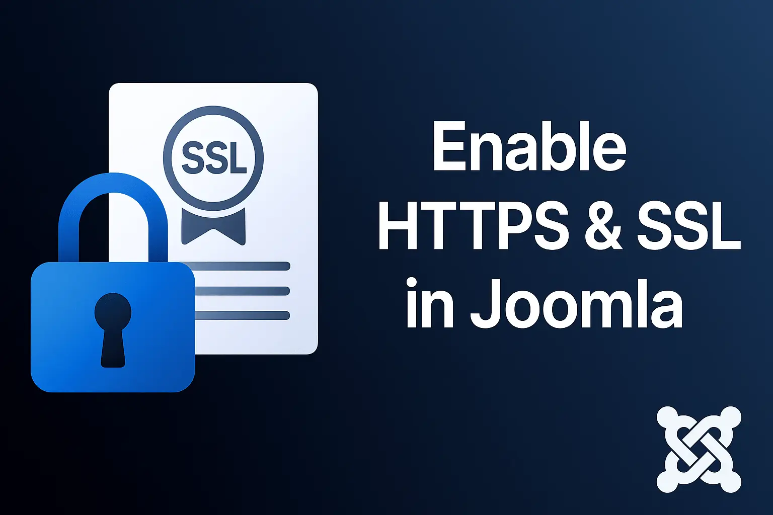 Enable HTTPS and SSL in Joomla