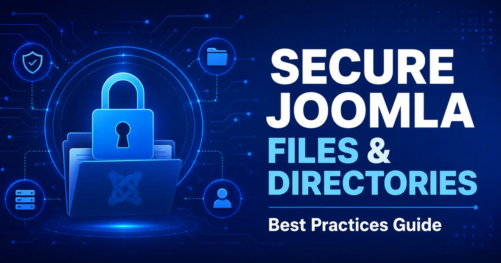 File permissions view for a Joomla installation on a Linux server