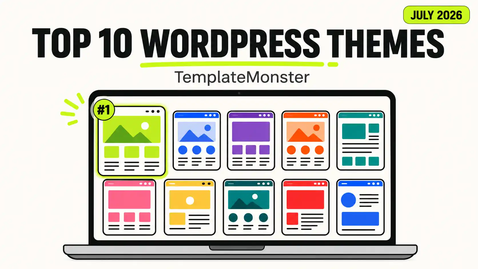 Top 10 Trending WordPress Designs from TemplateMonster July 2026