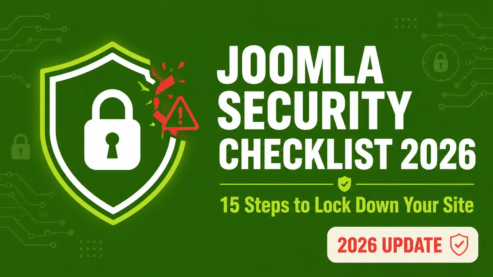 Printable 15-step Joomla security checklist