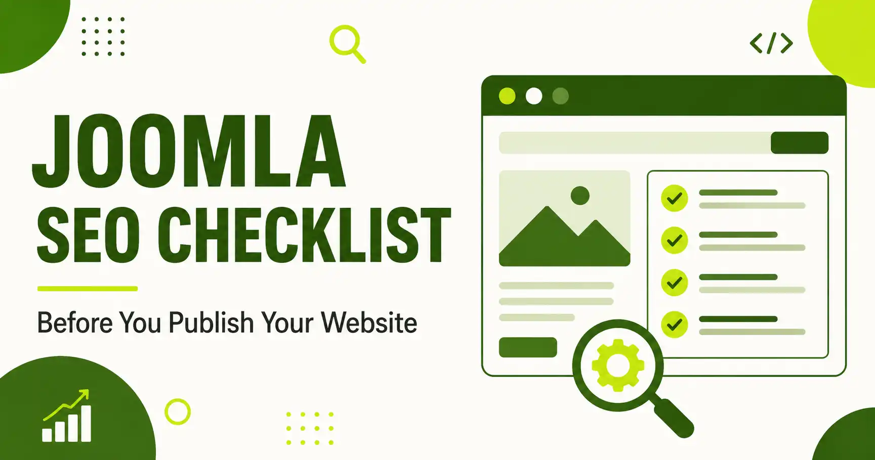 Joomla SEO Checklist Before You Publish Your Website