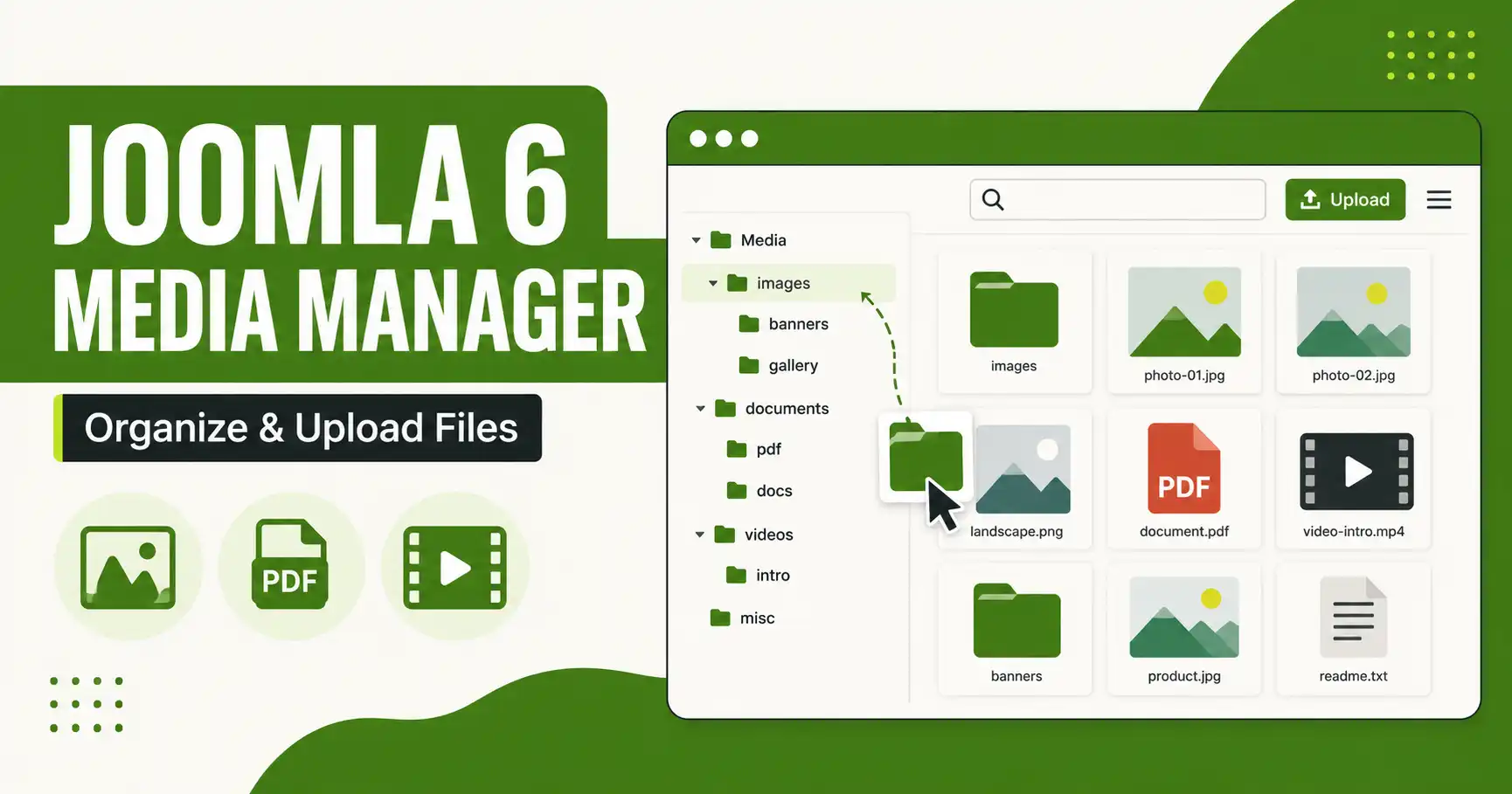 Using the Media Manager to Organize Files in Joomla 6