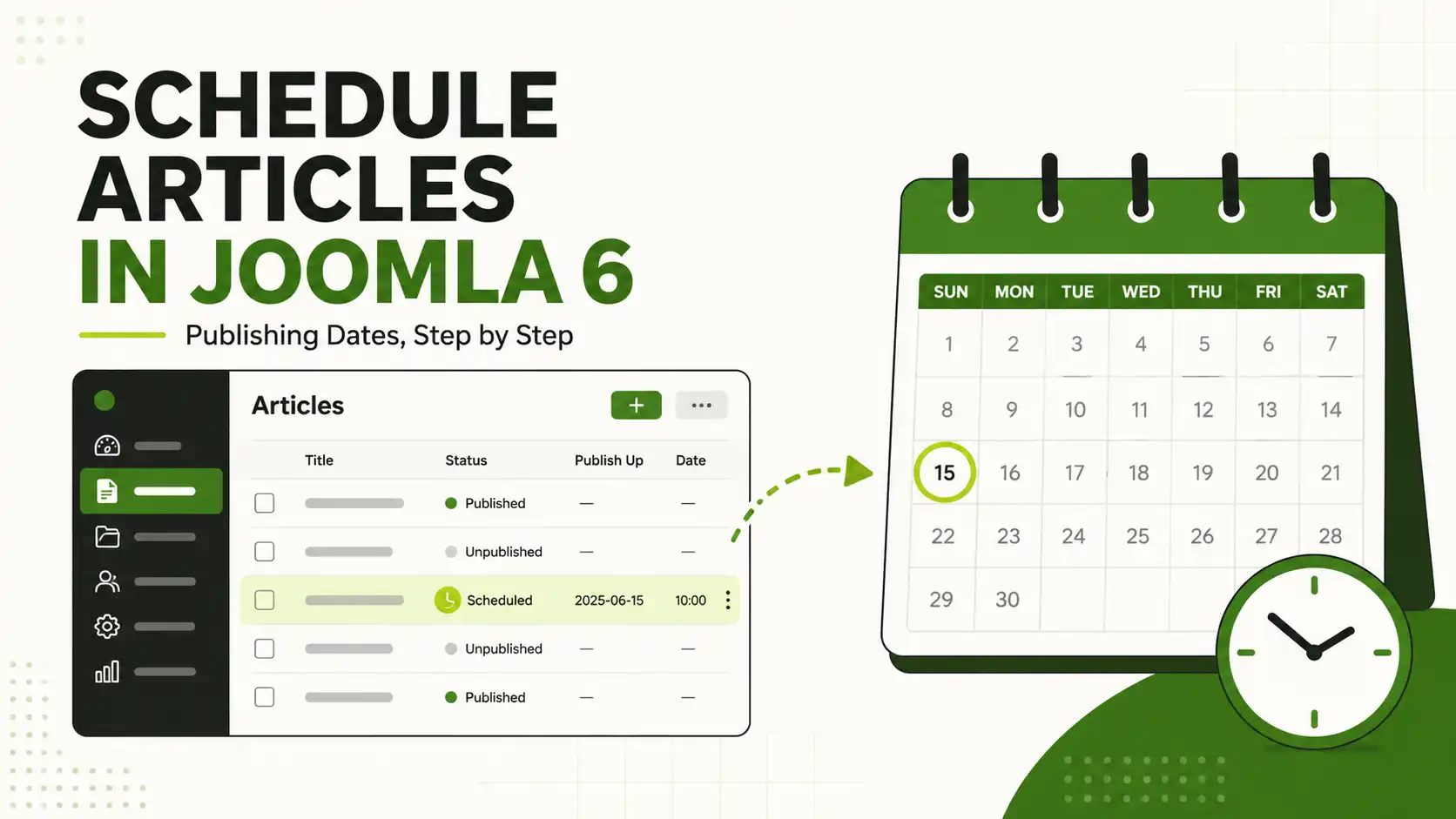 How to Schedule Articles and Manage Publishing Dates in Joomla 6