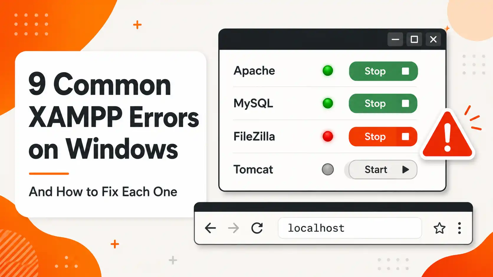 9 Common XAMPP Errors on Windows and How to Fix Them
